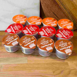 tray of yogurts