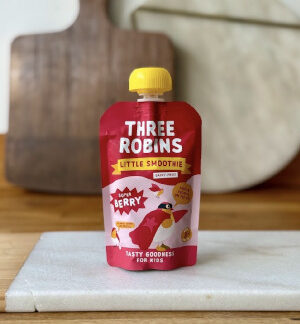 Three Robins Smoothie Pouch Berry
